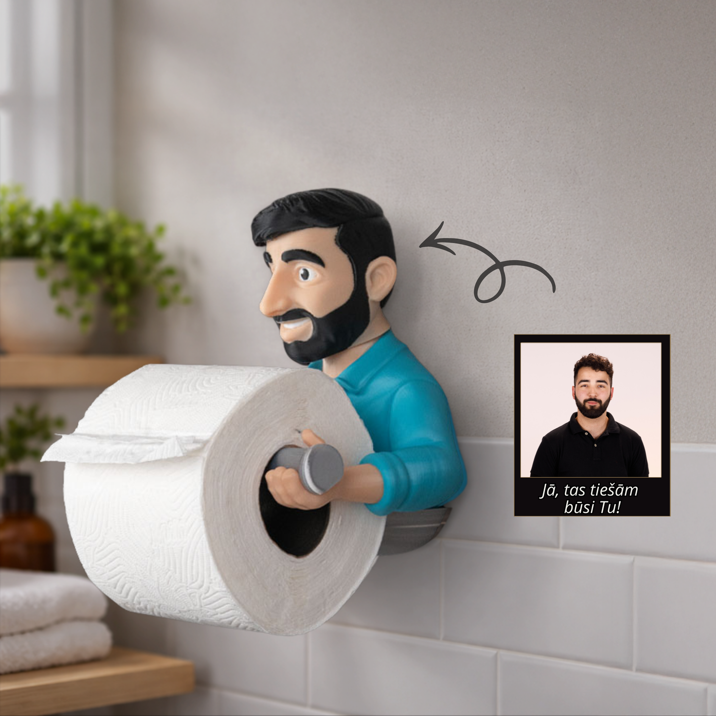 “Rullīša Sargs” – Tualetes papīra turētājs